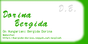 dorina bergida business card